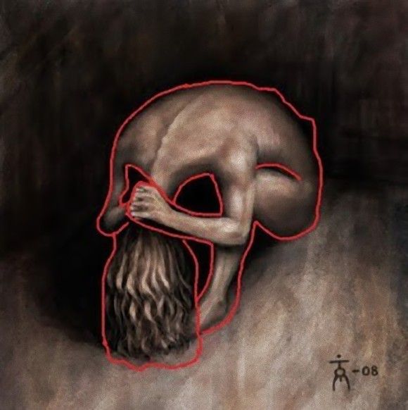 錯視画 心理テスト 自信度 骸骨に関連した画像-04