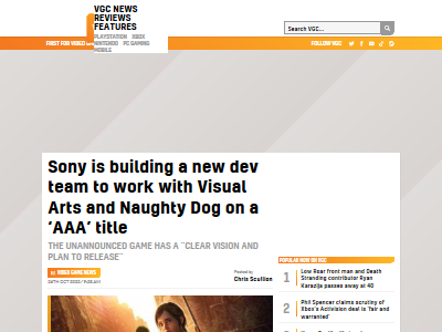 Image related to SIE PlayStation new development Naughty Dog rumors-02