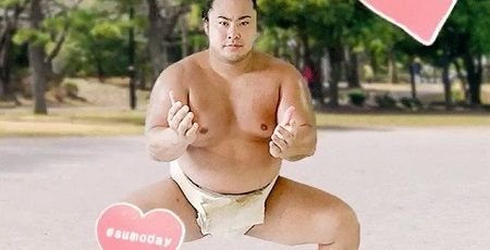 日本相撲協会 ツイッター GIF タップゲーム ハートフル sumodayに関連した画像-01