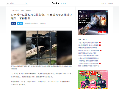 末期 動物園でジャガーと一緒に自撮り写真を撮ろうとした女性 とんでもない行動に出てしまう オレ的ゲーム速報 刃 末期 動物園でジャガーと一緒に自撮り写真を撮ろうとした女性 とんでもない行動に出てしまう オレ的ゲーム速報 刃