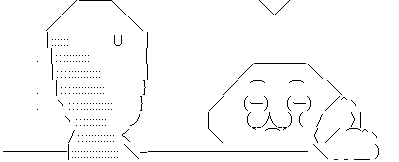 やる夫&やらない夫 やる夫頬杖 フキダシ