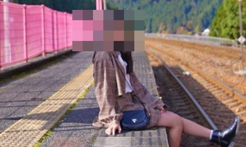 中学生　ホーム　アイドル　モデル　撮影　撮り鉄に関連した画像-01