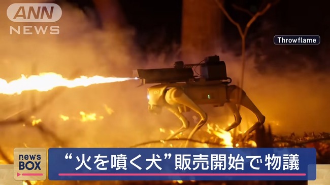 犬ロボット　火炎放射　150万円　戦争　兵器に関連した画像-01