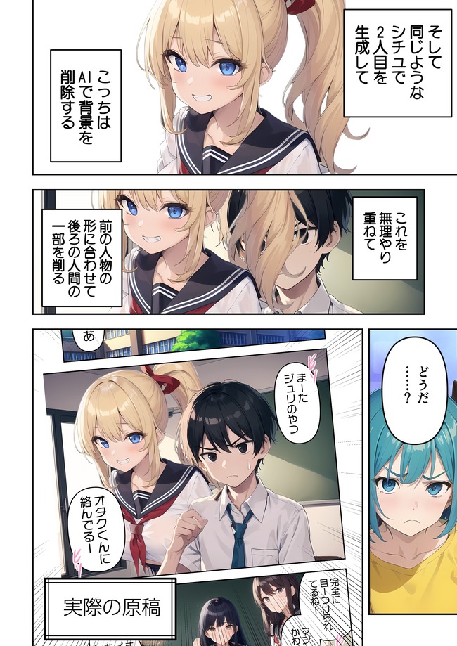 AI絵師 漫画家 商業 デビュー FANZA 一水社 オタクに優しくないギャルにはボクだって優しくしないに関連した画像-11