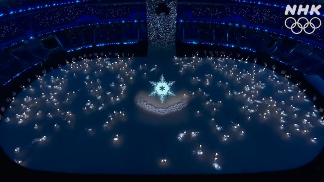 北京オリンピック 開幕 北京五輪 冬季 オミクロン株 東京五輪 開会式 比較 プロジェクトマッピング 新型コロナウイルスに関連した画像-14