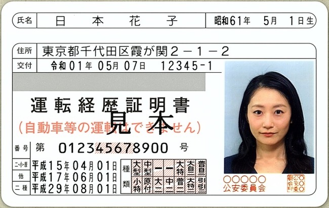 日本花子 運転免許 警察に関連した画像-01
