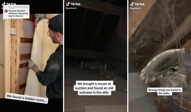 ウェールズ カップル 中古住宅 リフォーム 不気味な物 発見に関連した画像-01