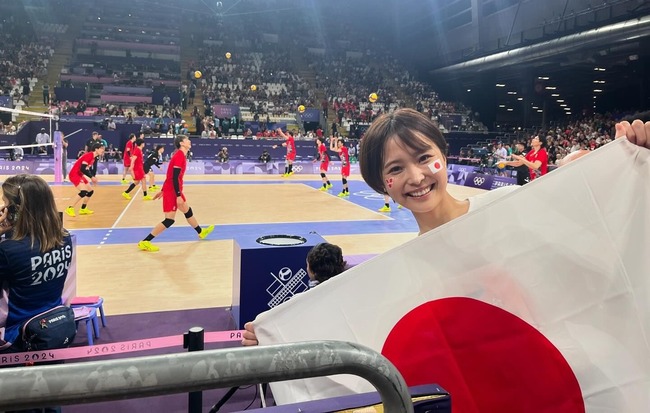 フジテレビ 渡邊渚 女子アナ 体調不良 療養中 パリ五輪 バレー 観戦 批判殺到に関連した画像-01