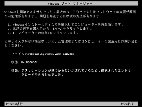 エラー