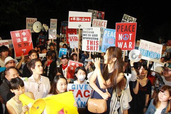 SEALDs デモ 日の丸に関連した画像-02
