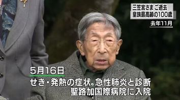 三笠宮 ご逝去 昭和天皇 100歳に関連した画像-01