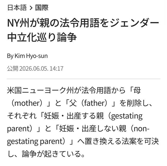 アメリカ ニューヨーク ポリコレ 母親 父親 妊娠 出産 議会 多様性に関連した画像-02