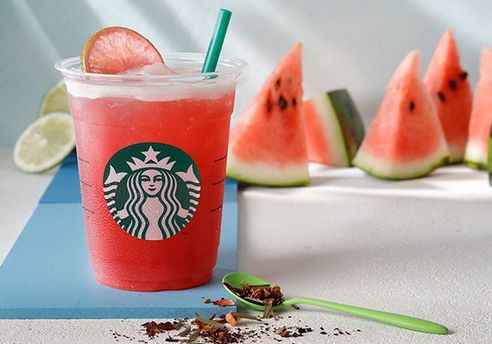 スターバックス スタバ スイカ 新作 シェイク シェイクン ウォーターメロン パッションティー 期間限定 に関連した画像-01