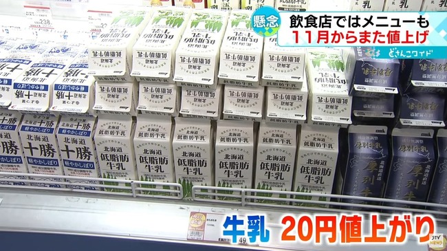 11月 牛乳 スナック菓子 味噌 マヨネーズ 値上げ 物価高騰に関連した画像-01