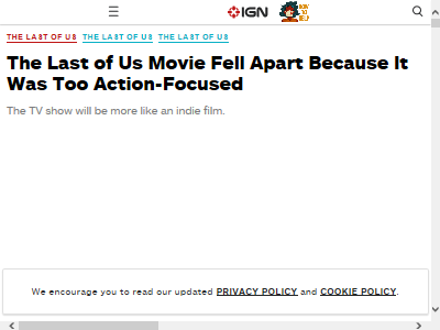 ラストオブアス 映画化 断念 アクションに関連した画像-02