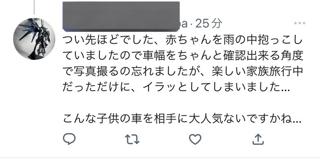 ゆたぼん 中村幸也 ゆたぼん号 駐車 チャイルドシート 赤ちゃん ガンプラ エヴァ 炎上 に関連した画像-05