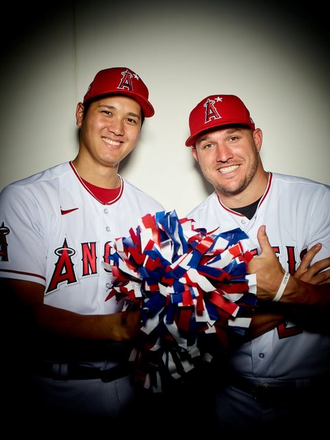 大谷翔平 マイク・トラウト エンゼルス MLB 風刺画 に関連した画像-03