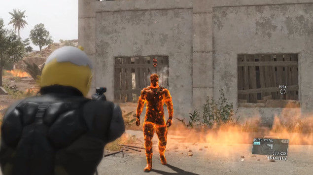 メタルギアソリッド5 噂検証映像その5 6 キックで敵を蹴り殺せるか 倒れた木は敵を倒すか ウォーターピストルで燃える男をスタンさせられるか オレ的ゲーム速報 刃