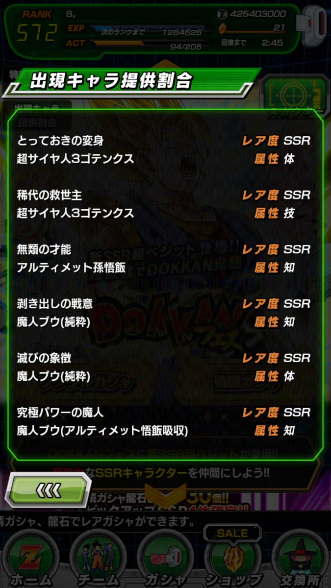 炎上 スマホゲー ドラゴンボールz ドッカンバトル でユーザー毎にガチャ排出率を操作してた疑惑が話題 運営 そのようなことはしていない オレ的ゲーム速報 刃