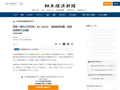 石破首相 石破内閣 支持率 続投 世論調査に関連した画像-02