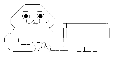 やる夫 PC前