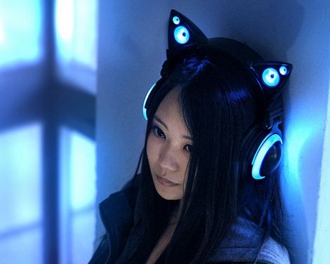ヘッドホン ネコ耳 猫耳 プロトタイプ 動画 スピーカー LED Axent Wearに関連した画像-01