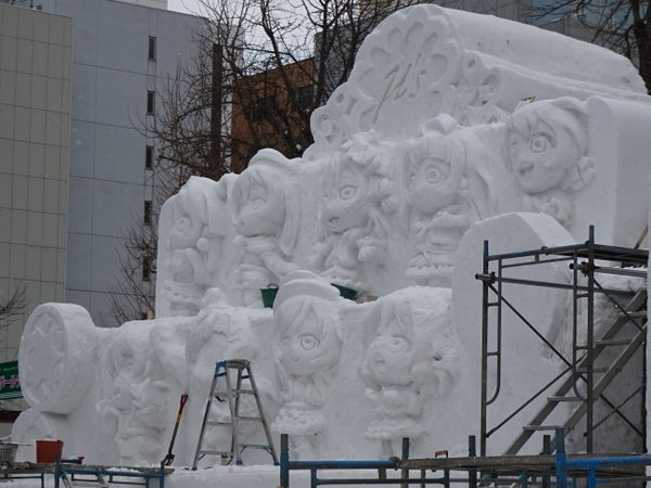 進撃の巨人 さっぽろ雪まつり 巨大雪像 ラブライブ! 札幌雪まつりに関連した画像-06