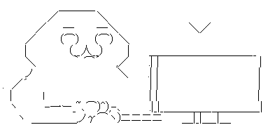 やる夫 PC正面 怒り