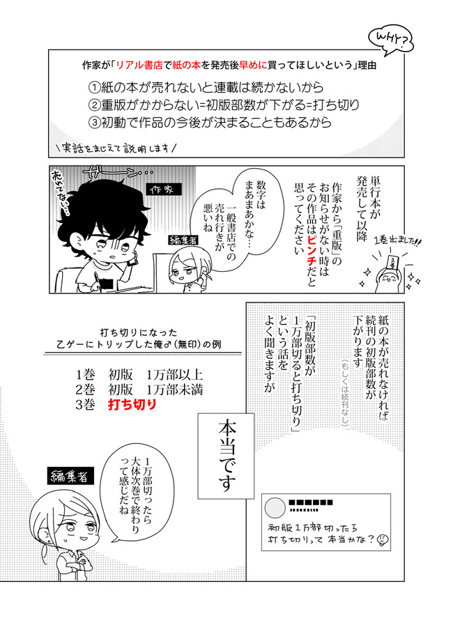 漫画家 リアル書店で紙の本を発売後すぐに買ってほしい 初動で作品の今後が決まる オレ的ゲーム速報 刃 漫画家 リアル書店で紙の本を発売後すぐに買ってほしい 初動で作品の今後が決まる オレ的ゲーム速報 刃