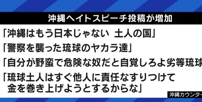 沖縄　ヘイト　左翼　活動家　分断に関連した画像-01
