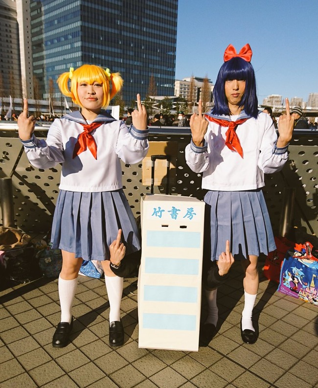 冬コミ C91 カオス コスプレ ポプテピピック 竹書房 ゴルスタ FF15 おにぎり に関連した画像-04