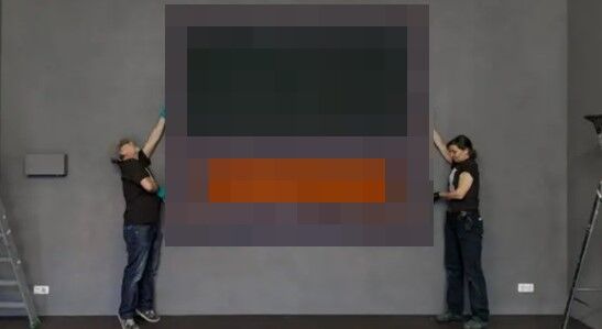 グレー・オレンジ・オン・マルーンNo.8 絵画 抽象画 美術館 美術品 5000万ユーロ 81億円 に関連した画像-01