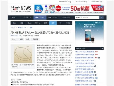 カレーをかき混ぜて食べる は8割の人がng 行儀悪い 汚ねぇんだよ オレ的ゲーム速報 刃 カレーをかき混ぜて食べる は8割の人がng 行儀悪い 汚ねぇんだよ オレ的ゲーム速報 刃
