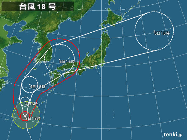 台風18号 警戒 強さ 勢力 天気予報に関連した画像-04
