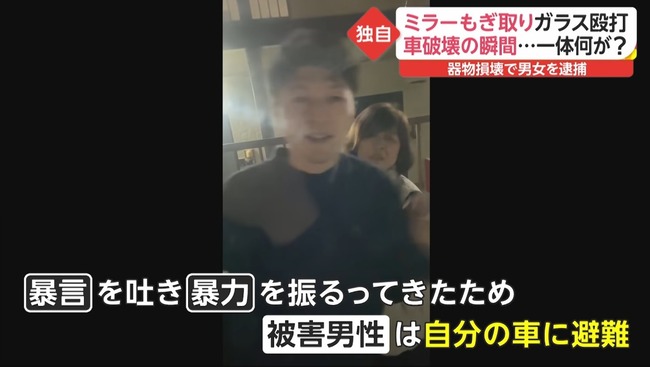 千葉 車 サイドミラー もぎ取り 男女 逮捕 ホラー ゾンビに関連した画像-01