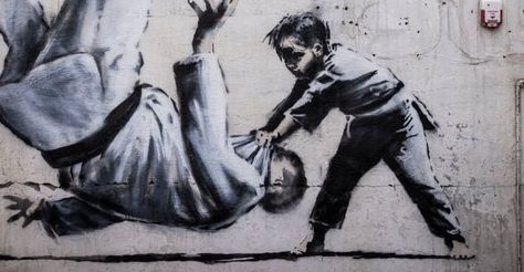 バンクシー　ウクライナ　柔道　プーチン　ロシアに関連した画像-01