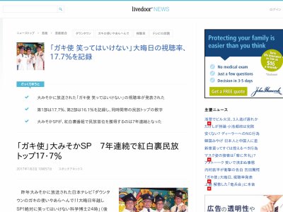 ガキ使 笑ってはいけない 視聴率で7年連続民放トップを記録 なんだかんだいってみんな好きすぎるだろwww オレ的ゲーム速報 刃 ガキ使 笑ってはいけない 視聴率で7年連続民放トップを記録 なんだかんだいってみんな好きすぎるだろwww オレ的ゲーム速報 刃