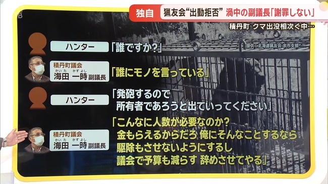 北海道 積丹町 クマ 熊 ヒグマ 駆除 猟友会 町議会議員 猟師に関連した画像-03