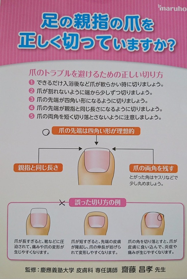 皮膚科 爪 爪切り に関連した画像-02
