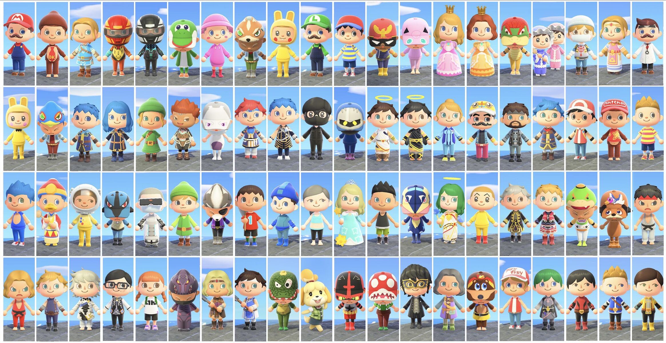 あつまれ どうぶつの森 で スマブラsp 参戦ファイター全員を再現した猛者が凄すぎると話題に マイデザインも配布してるぞ Toutanのblog速報ネタ あつまれ どうぶつの森 で スマブラsp 参戦ファイター全員を再現した猛者が凄すぎると話題に マイデザインも配布してるぞ Toutanのblog速報ネタ
