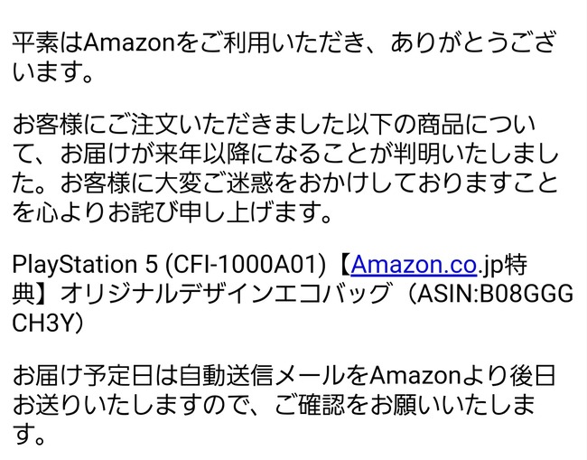 Ps5をamazonで購入した人 だということが判明して絶望してしまう オレ的ゲーム速報 刃