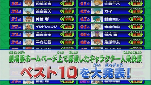 放送事故 イナズマイレブンgo の人気投票の結果がテレビ放送される オレ的ゲーム速報 刃 放送事故 イナズマイレブンgo の人気投票の結果がテレビ放送される オレ的ゲーム速報 刃