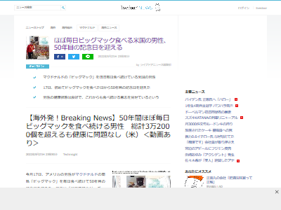 マクドナルド ビッグマック ハンバーガー 50年 ギネス アメリカに関連した画像-02