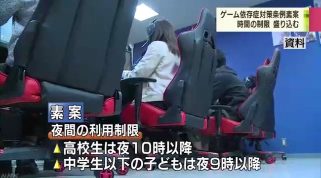 香川県 子ども 1日1時間 ゲーム 夜間 利用 制限 条例 検討に関連した画像-05