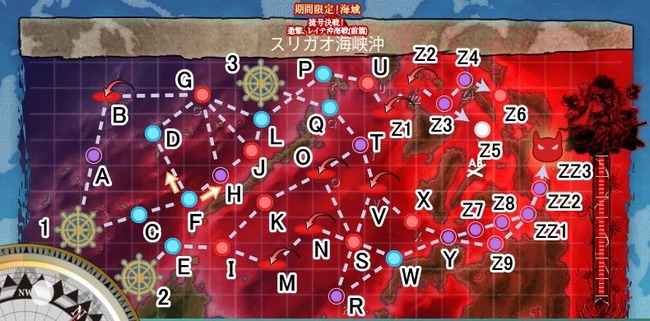 艦これ 最新のイベントマップがやべーことになってるｗｗｗｗｗ オレ的ゲーム速報 刃