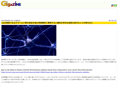 電波 6G 細胞 成長 実験 マウス ニューロンに関連した画像-02