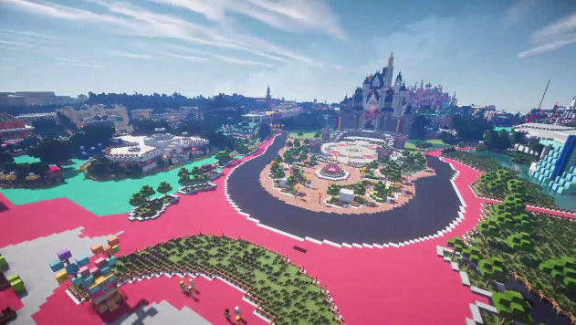 凄すぎ ニコ動で マインクラフトで東京ディズニーランドを再現