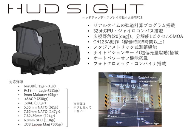 HUDSIGHT サバゲー 70万円 サイト ヤフオク エアガン 弾道計算 コミケ EXCELに関連した画像-03