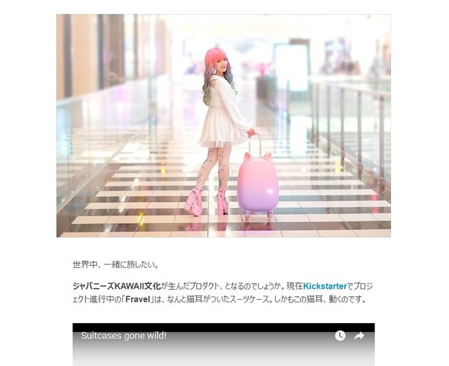 猫耳 スーツケース カワイイに関連した画像-02