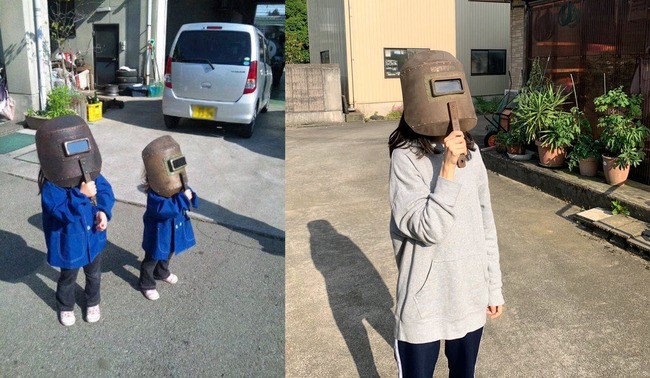 溶接面 マスク 少女 女性 嘘松 虚言癖 承認欲求 自己顕示欲に関連した画像-01